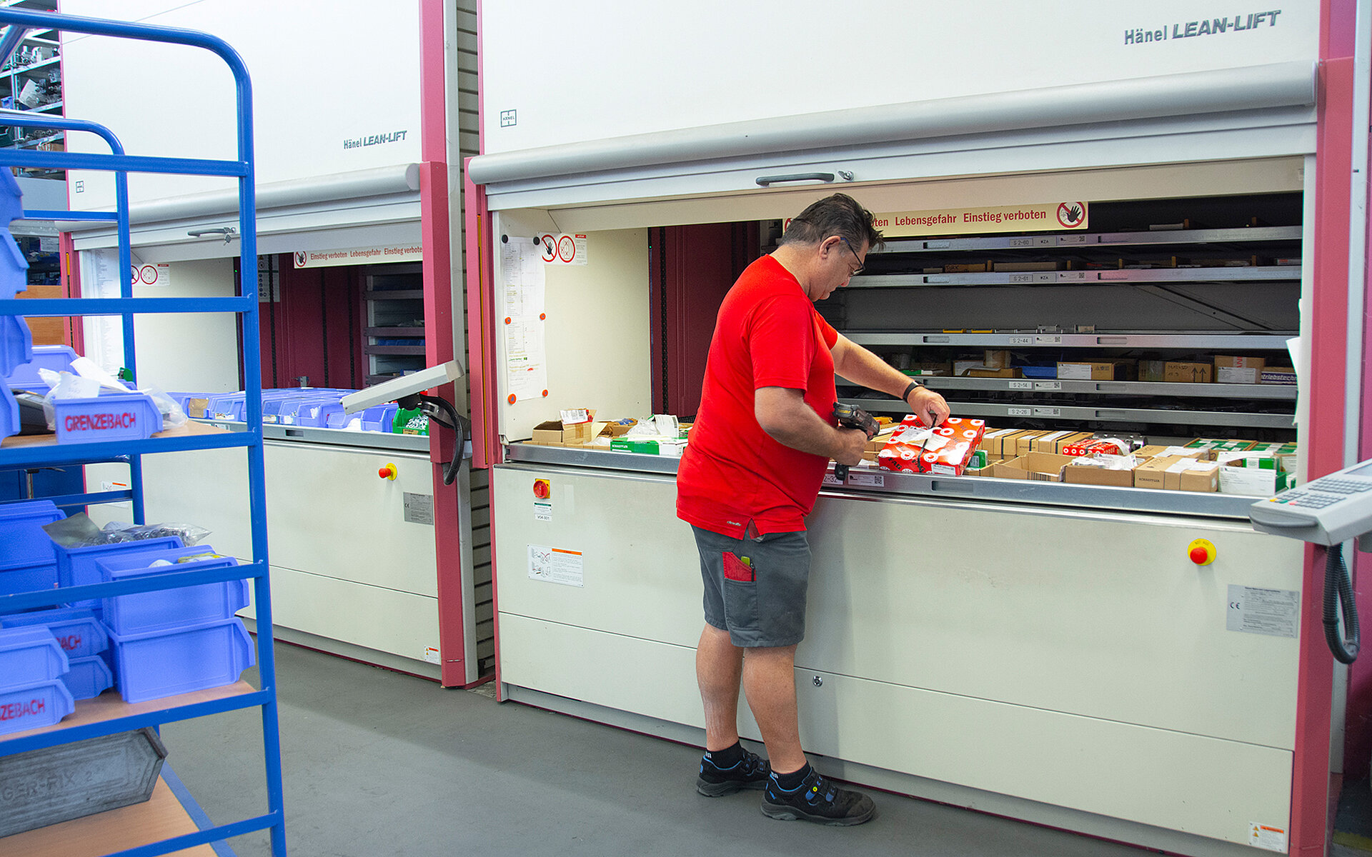 component is ordered and already on its way to the customer