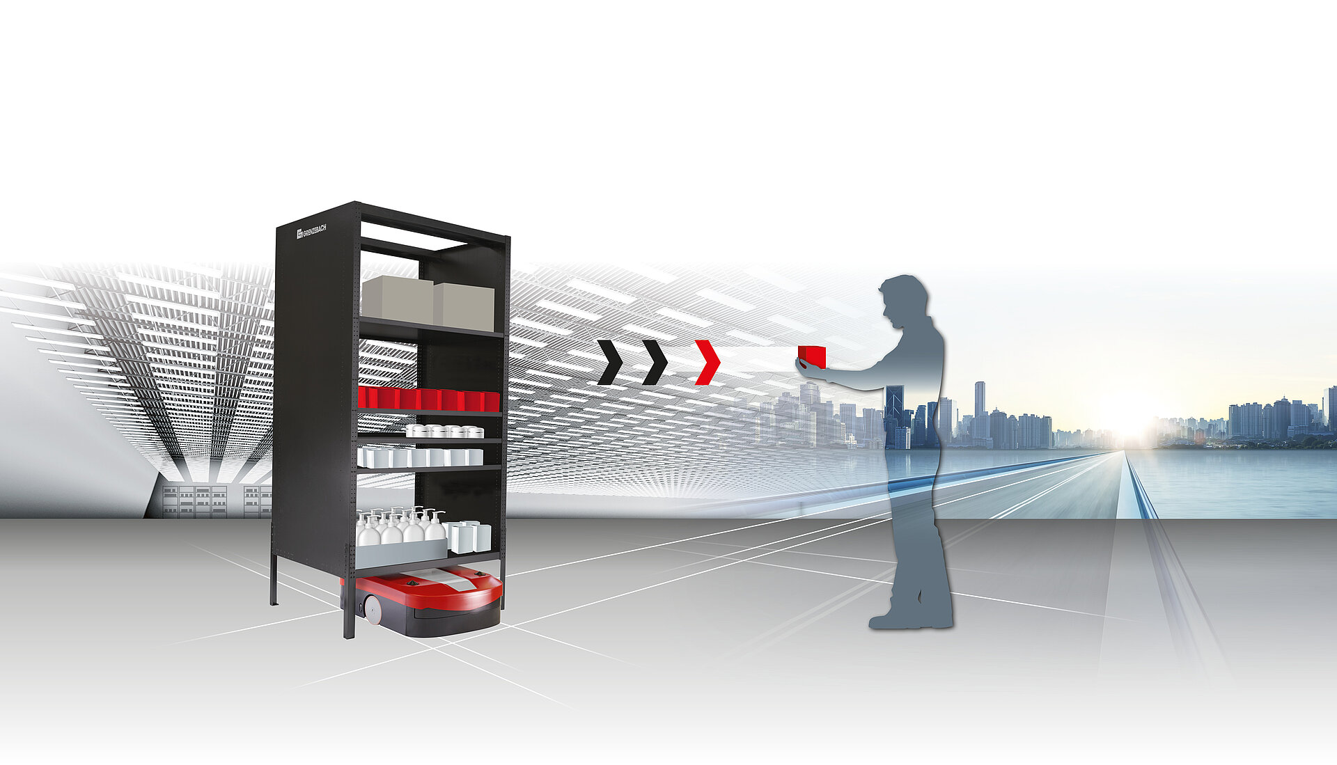 Optimised warehousing with goods to the person solution